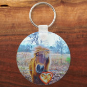 バレンタインハート馬 キーホルダー (正面)