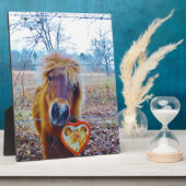 バレンタインハート馬 フォトプラーク (側面)