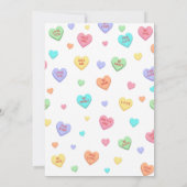 バレンタインハート1st誕生日 招待状 (裏面)