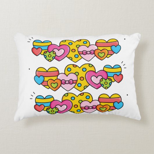 バレンタインハート アクセントクッション (正面)