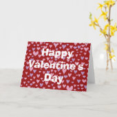 バレンタインハート カード (黄色い花)