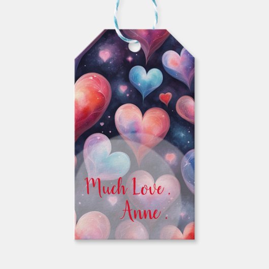 バレンタインハート ギフトタグ (正面)