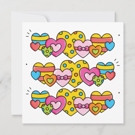 バレンタインハート サンキューカード (正面)