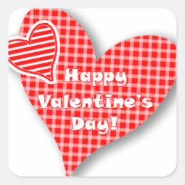 バレンタインハート スクエアシール
