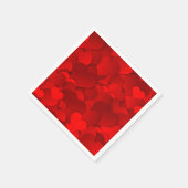 バレンタインハート スタンダードカクテルナプキン (角)