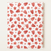 バレンタインハート＆スターズパターン計画帳 プランナー手帳 (裏面)