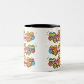 バレンタインハート ツートーンマグカップ (中央)