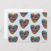 バレンタインハート,ハートスケッチはがき シーズンポストカード (正面/裏面)