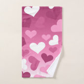 バレンタインハート バスタオルセット (ハンドタオル)