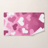 バレンタインハート バスタオルセット (ハンドタオル)