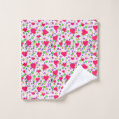 バレンタインハート バスタオルセット (ウォッシュタオル)