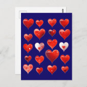 バレンタインハート ポストカード (正面/裏面)