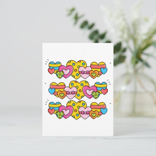 バレンタインハート ポストカード (スタンド正面)