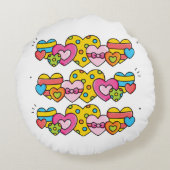 バレンタインハート ラウンドクッション (裏面)