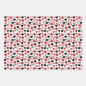 バレンタインハート ラッピングペーパーシート (正面3)