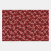 バレンタインハート ラッピングペーパーシート (正面2)