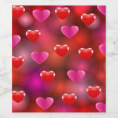 バレンタインハート ワインラベル (シングルラベル)