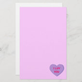 バレンタインハート 便箋 (正面/裏面)