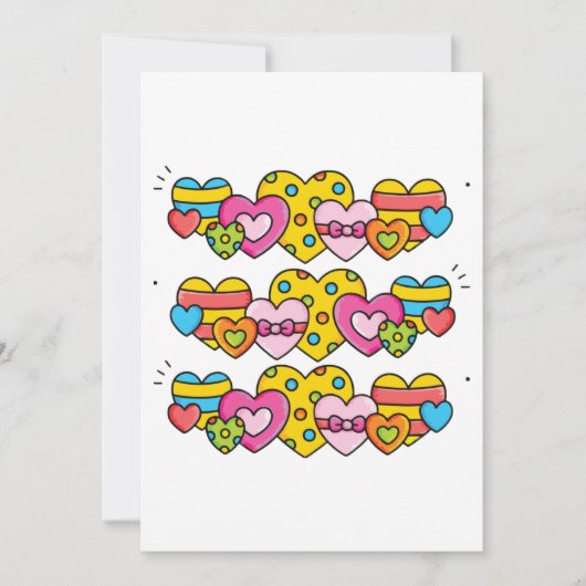 バレンタインハート 招待状 (正面)