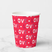 バレンタインハート 紙コップ (正面)