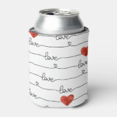バレンタインハート: 3Dラインデザイン 缶クーラー (缶正面)