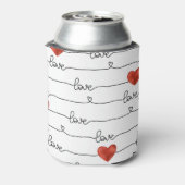 バレンタインハート: 3Dラインデザイン 缶クーラー (缶裏面)