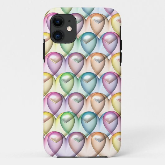 バレンタインハート 3D バレンタインデー Case-Mate iPhoneケース (裏面)