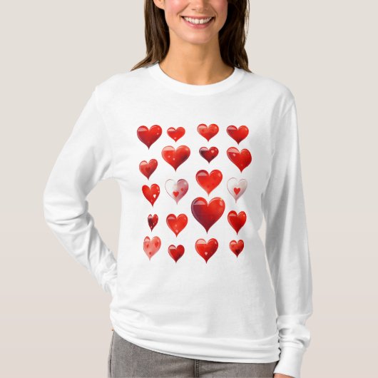 バレンタインハート Tシャツ (正面)