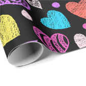 バレンタインハートII |バレンタインの贈り物 ラッピングペーパー (ロールコーナー)