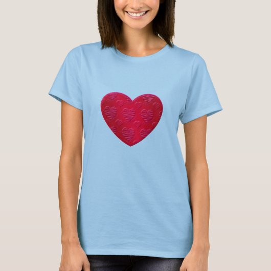 バレンタインハートTシャツ Tシャツ (正面)