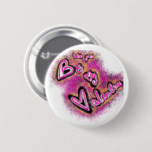 バレンタインバッジ 缶バッジ (正面&裏面)