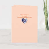 バレンタインバニーピンクウサギシンプルハートかわいい恋 シーズンカード (裏面)