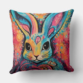 バレンタインバニー前向きビベスハート クッション (裏面)