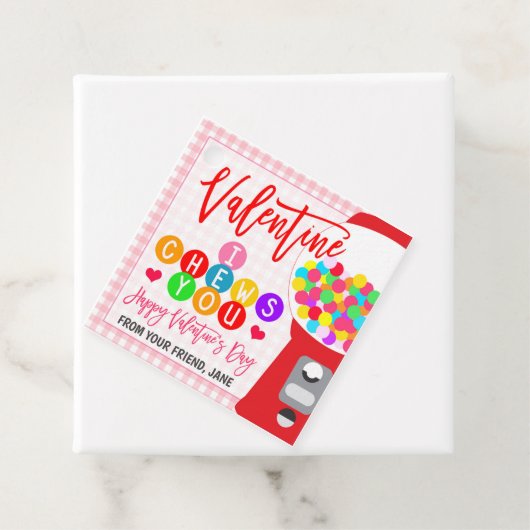 バレンタインバブルガムギフトラベル フェイバータグ (インサイチュ)