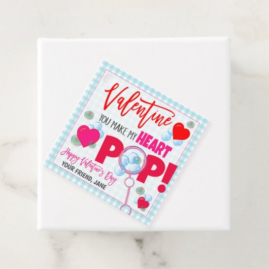 バレンタインバブルギフトラベル フェイバータグ (インサイチュ)