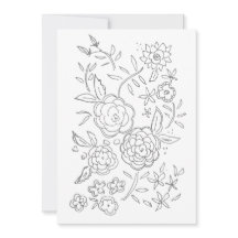 バレンタインバラガーデンアダルトカラーリングカード