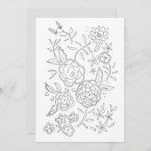 バレンタインバラガーデンアダルトカラーリングカード シーズンカード (正面/裏面)