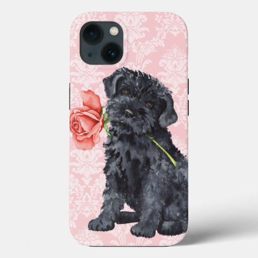 バレンタインバラケリーブルーテリア Case-Mate iPhoneケース (裏面)