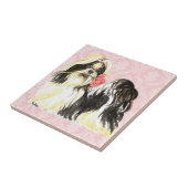 バレンタインバラシーズー(犬)チュ タイル (側面)