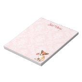 バレンタインバラチワワ ノートパッド (回転)