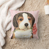 バレンタインバラビーグル クッション (ブランケット)