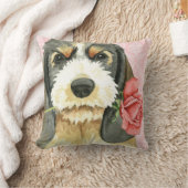 バレンタインバラプチバセットグリフォンベンデーン クッション (ブランケット)