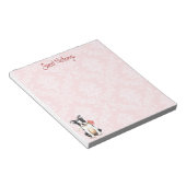 バレンタインバラボストンテリア ノートパッド (アングル)