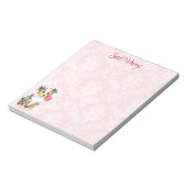 バレンタインバラミニアメリカンシェパード ノートパッド (回転)