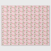 バレンタインバラミニアメリカンシェパード ラッピングペーパー (フラット)