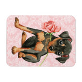 バレンタインバラ最小ピン マグネット (横)