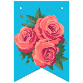 バレンタインバラ バンティングフラッグ (第2の旗)