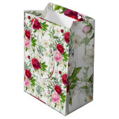 バレンタインバラ ミディアムペーパーバッグ (裏面アングル)