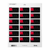 バレンタインバラ ラベル (フルシート)