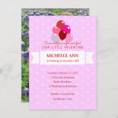 バレンタインバースデーパーティー 招待状 (正面/裏面)